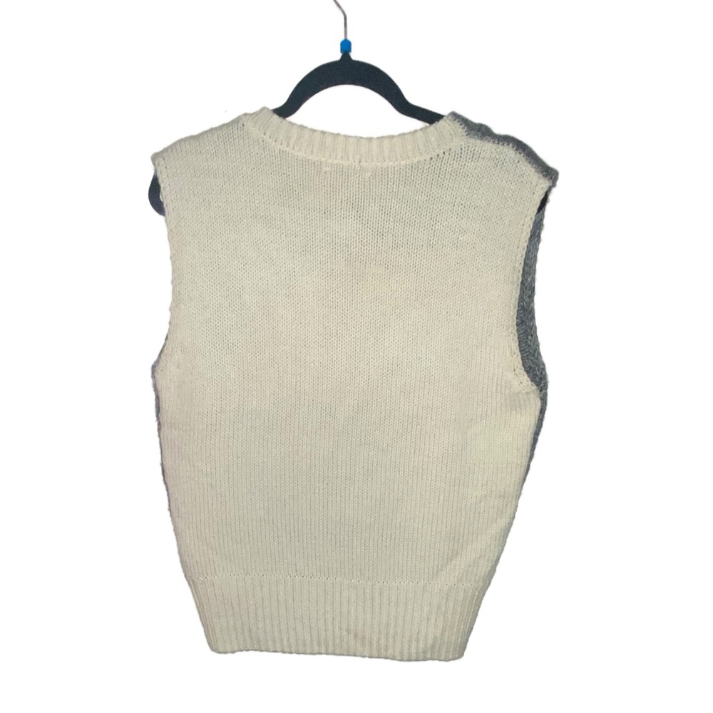 TOP SHOP COLOR BLOCK SWEATER VEST IN GRAY NWT❣️ - Picture 2 of 5